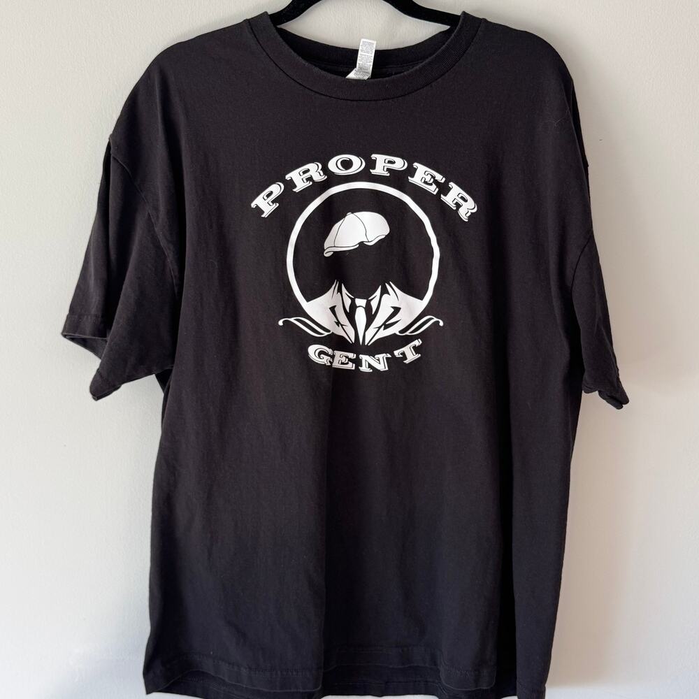 Peaky Blinders Proper Gent T Shirt 2XL Black American Apparel 1301